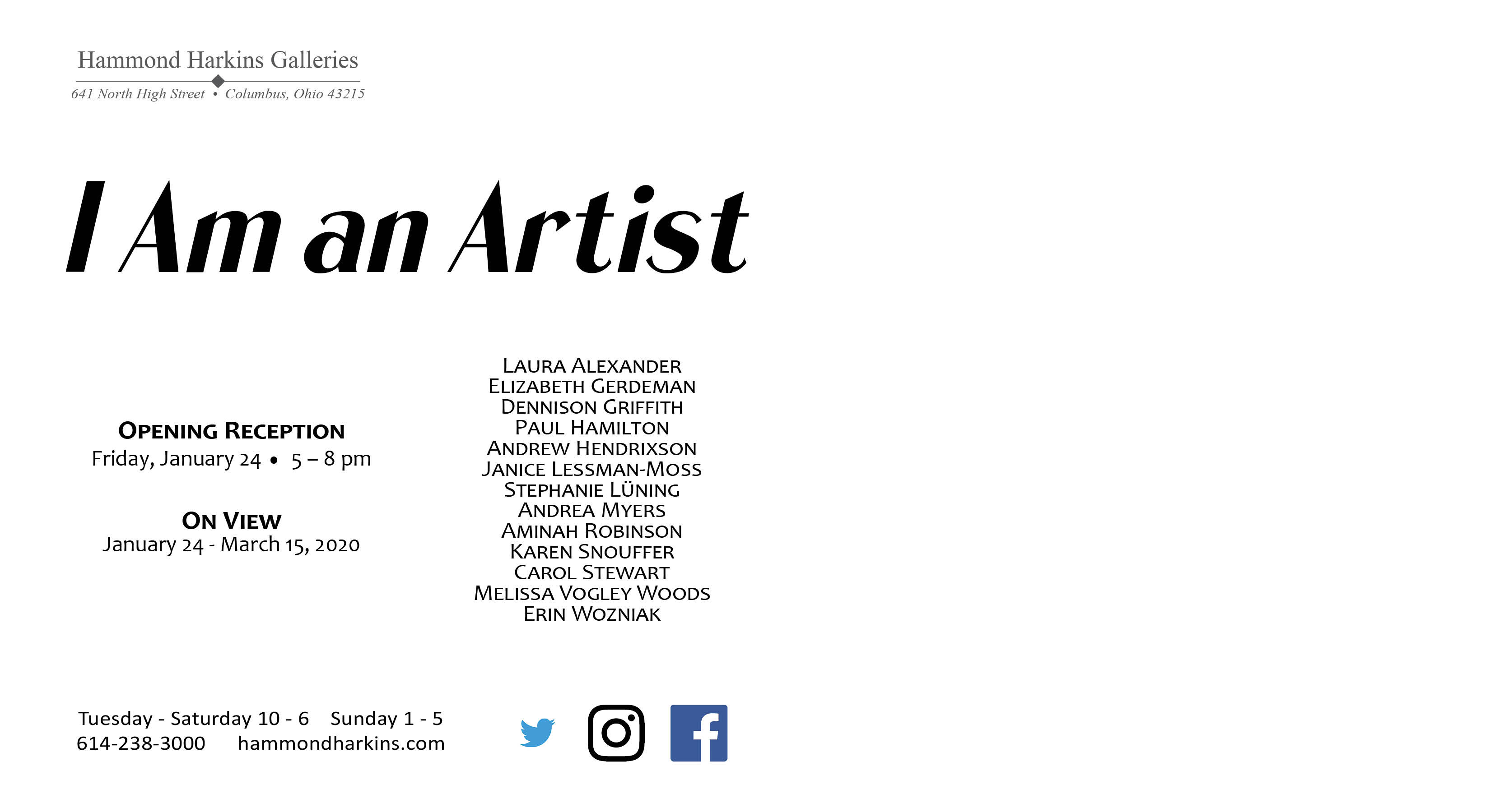 I am an Artist 6x11 20192